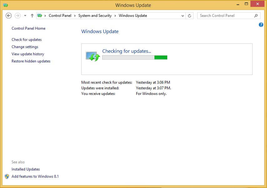 Windows Update - Windows 8